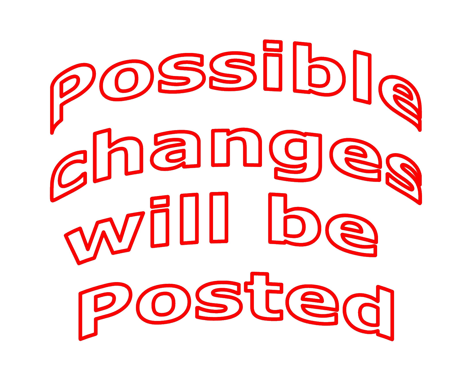 Possible changes